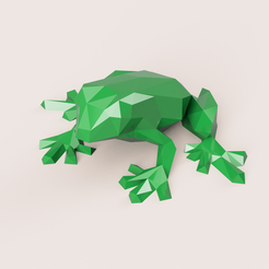 frog_v1_2023-Jan-30_04-20-13PM-000_CustomizedView16308376567.png STL file FROG LOW POLY・Model to download and 3D print