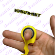 Karambit-zolty.png Karambit keychain spinner version PRO  tiktok keyrambit keyspinner