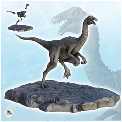 0-20.png Gallimimus dinosaur (20) - High detailed Prehistoric animal HD Paleoart