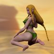 wip3.jpg princess zelda - swimsuit - hyrule warriors 3d print figurine 3D print model