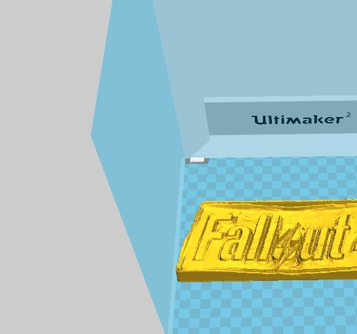 🇨🇦 Fallout 4 distressed name plate・Free 3D File for ・Cults