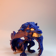 W2.png Archivo STL Hombre lobo・Objeto para impresora 3D para descargar