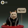 1_Slav_cat_Front.png SLAV HUH CAT - Fat and SLAV-dorable cat from the meme
