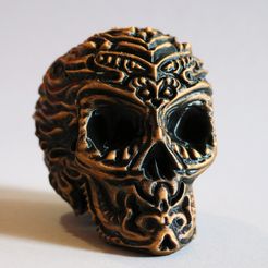 1.jpg Fichier STL Totem skull - Crane totem・Modèle pour imprimante 3D à télécharger