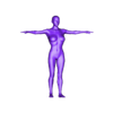 body.obj Female Body Base Mesh T-Pose