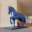 HORSE-STATUE-POSE-4-5.png Horse statue pose 3 stl 3d print file
