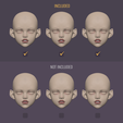 2_2.png BJD Doll Head Void version 2 for 33 cm (13 inches) Body