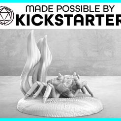 Crab_Action_Ad_Graphic-01-01.jpg Free STL file Crab - Action Pose - Tabletop Miniature・3D print model to download