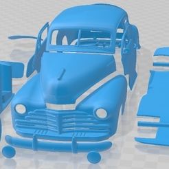 Chevrolet-Fleetline-Aero-Sedan-1948-Separado-1.jpg 3D file Chevrolet Fleetline Aero Sedan 1948 Printable Car・Model to download and 3D print