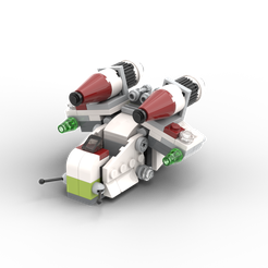 Republic-Gunship.png STL file Star Wars Republic Gunship Microfighter 75076 (no minifigure)・Model to download and 3D print