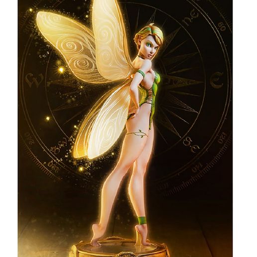Tinker Bell 3D Model STL for CNC Router 3DCut 3D Print 3D print model 3D model