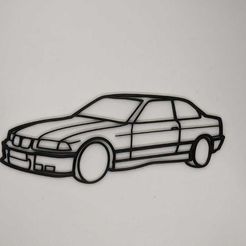 Décoration-murale-BMW-M3-E36-2.jpg Fichier STL gratuit BMW E36・Design pour imprimante 3D à télécharger