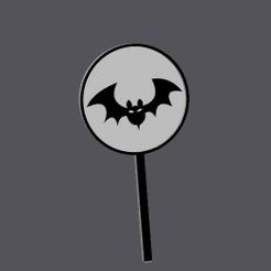 102-mct.jpg Mini Halloween cupcake topper - bat 102