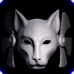 b21.png STL file Bastet Mask v2 With some inspiration from Stargate・3D printable model to download
