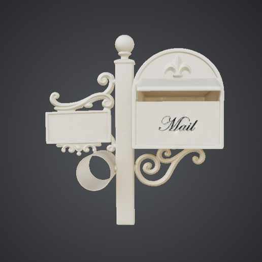 Ornate Vintage Wall Mailbox – Decorative Post Mount Mail
