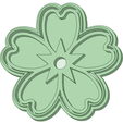 5_e.png Pack Flowers x6 cookie cutter 60mm 80 mm