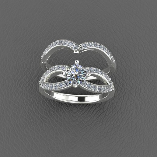 INFINITY WEDDING RINGS 3D model