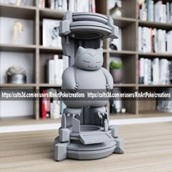 snorlax-in-the-lab-from-pokemon-1.jpg Archivo STL snorlax en el laboratorio de pokemon・Plan de impresión en 3D para descargar
