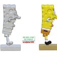 SpongeBob-SquarePants-pose-1-2.jpg SpongeBob SquarePants fan art 3D printable model