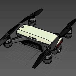 1.JPG Free STL file DJI Spark 3D model scale 1:1・Object to download and to 3D print, mwilmars