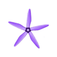 5 blade Propeller 3.0.stl Spitfire 5 blade propeller for VolantexRC‘s beginner Spitfire - 1.0