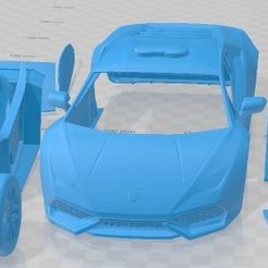 Lamborghini-Huracan-2015-Police-Partes-1.jpg Fichier 3D Lamborghini Huracan 2015 Police Printable Car・Idée pour impression 3D à télécharger