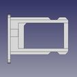 Tiroir2.jpg Descargar archivo STL gratis cajón nanosim iPhone 5 • Plan para imprimir en 3D, BENHUR