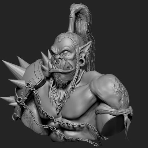 orco-3.jpg Download OBJ file orc • 3D printing template, wdnieto