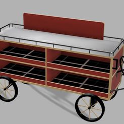Chariot-HO-AV.jpg STL file HO dock carts・3D printing model to download