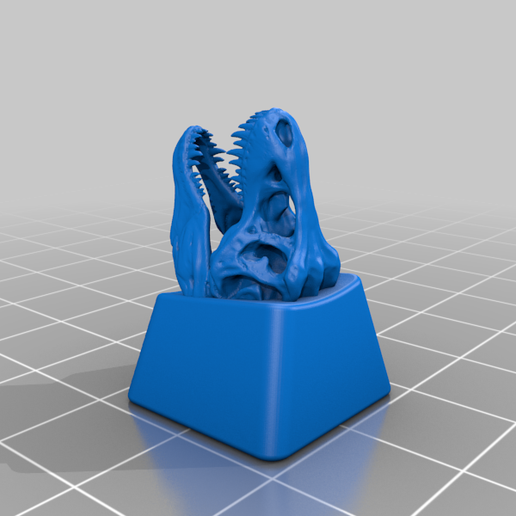 Бесплатный STL файл TRex Dino Key remix for Cherry MX keys・3Dпечатная