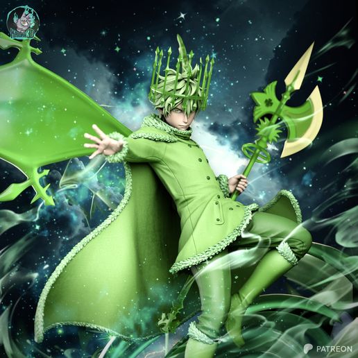 Yuno Spirit of Boreas BLACK CLOVER - STL Ready for 3D Printing