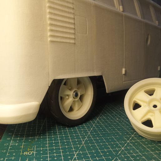🚌 FUCHS RIM PORSCHE FOR VOLKSAGEN BUS T1 SPLIT TT02 TAMIYA・ STL File ...