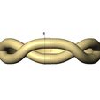 Link-Overlapping-knot-band-size6to10-09.jpg Anel de elos com nó sobreposto torcido tamanhos 6 a 10 Modelo de impressão 3D