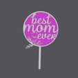 best-mom-floral.jpg Cake Topper duo - Best Mom