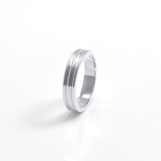wedding ring 4mm 3D model