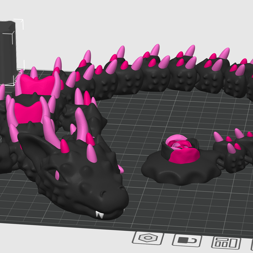 dragon-print-in-place.png Flexi Thorn Dragon print in place no support