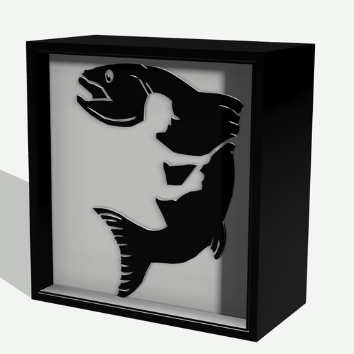 LED fishing lamp 3D model