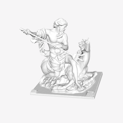 Capture d’écran 2018-09-21 à 10.11.08.png Бесплатный STL файл Neptune at The Louvre, Paris・3D-печатный дизайн для скачивания