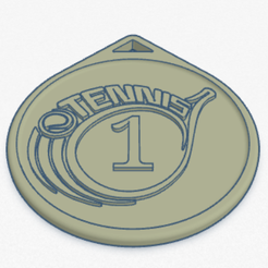 MedallaFOTO.png Télécharger fichier STL Medal Tennis Nr. 1 • Modèle pour imprimante 3D, mikegenius