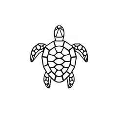 tortuga-v2.png Minimalist Geometric Turtle Painting