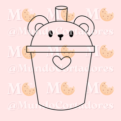 6.png CUTTER AND STAMP CUP BEAR - COOKIE TEDDY CUTTER