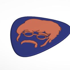 johnlennon.jpg Datei STL John Lennon nimmt Gitarre・Modell für 3D-Druck zum herunterladen