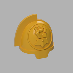 IFA-1.png Download STL file Yellow Dorn Boys Aggressor Shoulder Pad • 3D printer object, PaintPotMimic