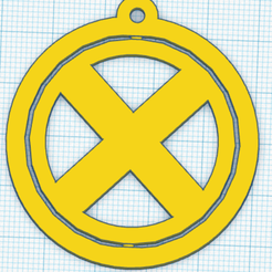 Xmen.png STL file Xmen Revolving Key Ring・3D printer design to download, 3Dag