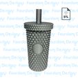 Untitled.jpg 3D file Starbucks Studded Tumbler Inspired Keychain STL File・Model to download and 3D print