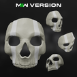 Damage.png MW2/Warzone Ghost Mask STL 3D Print