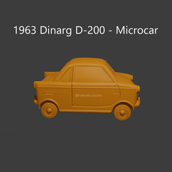 dinarg1.png Fichier STL Dinarg D-200 - Microcar・Modèle imprimable en 3D à télécharger