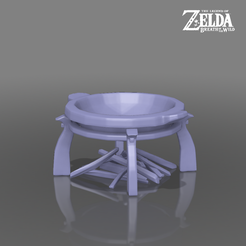 cookset.png STL-Datei Cook Set / Fire Pit - The Legend of Zelda - Breath of the Wild herunterladen • 3D-druckbares Modell, 3DXperts