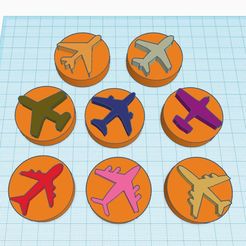 Capture.jpg STL file Planes Stamps for Clay or Play-Doh or Cake decorating・3D printer model to download