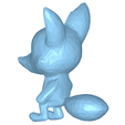 model-3.png Cute baby fox low poly